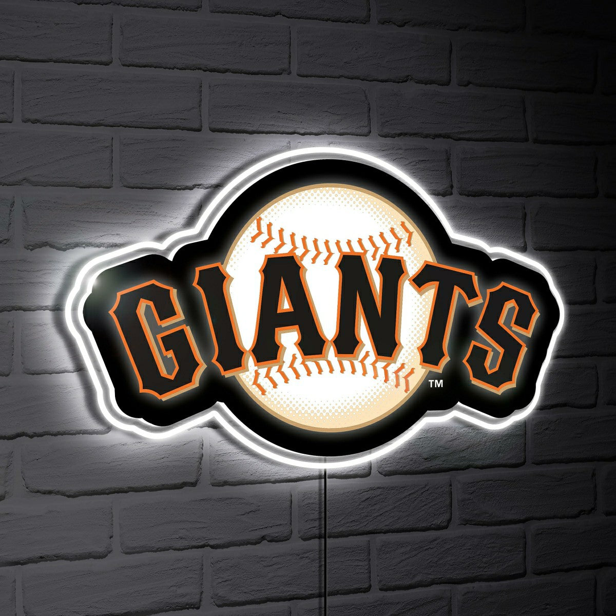 San Francisco Giants LED Wall Decor, Glazelite, Logo, MLB, Home