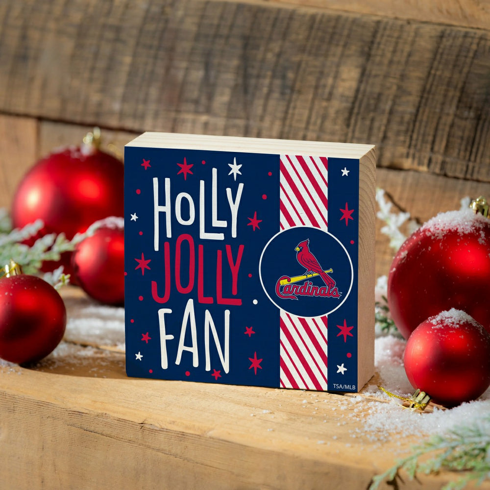 St Louis Cardinals Block, Holiday, 6x6, MLB, Home