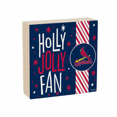 St Louis Cardinals Block, Holiday, 6x6, MLB, Home