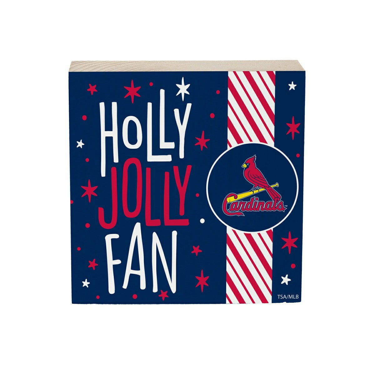 St Louis Cardinals Block, Holiday, 6x6, MLB, Home