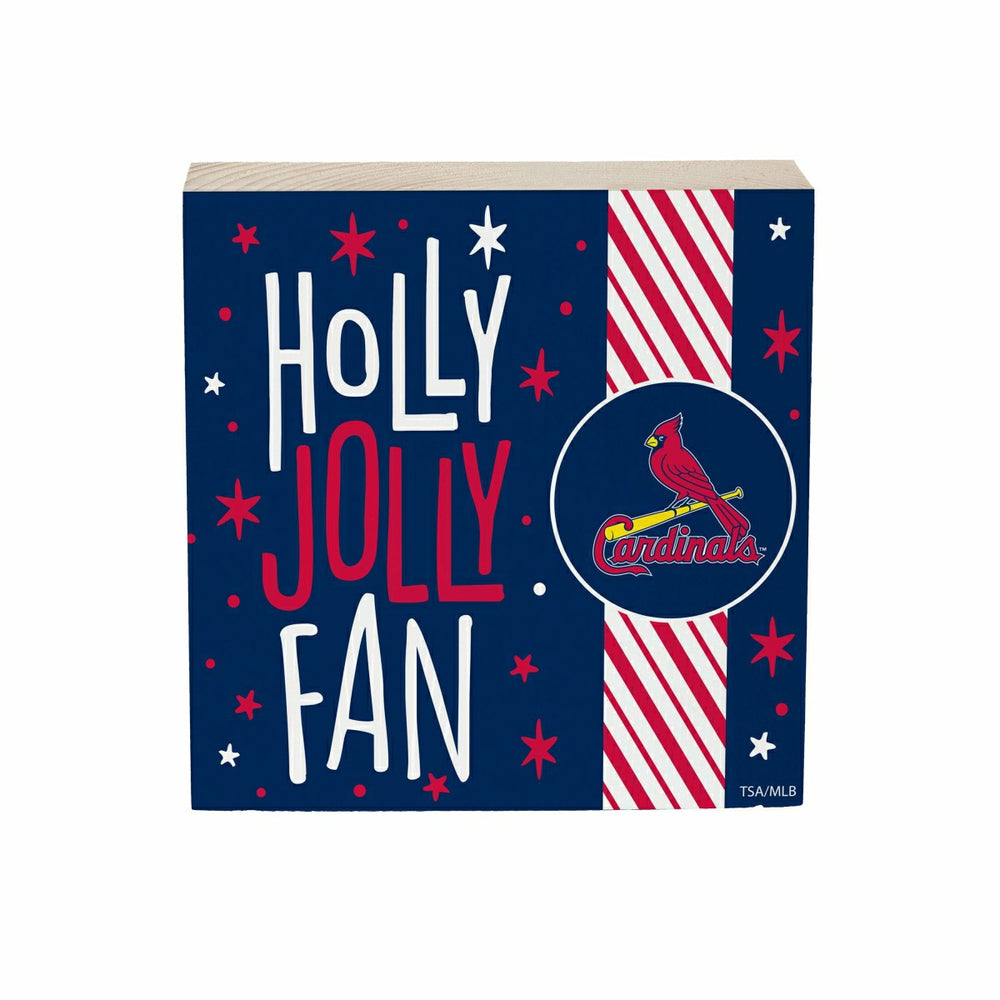 St Louis Cardinals Block, Holiday, 6x6, MLB, Home