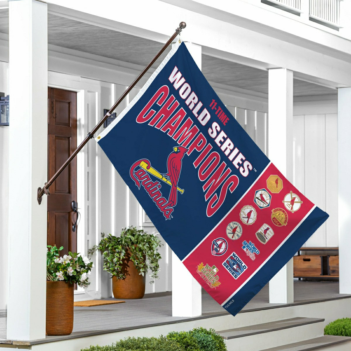 St Louis Cardinals Single Sided Flag w/ 2 Grommets, 3'x5' Multi Win Fl, MLB, Home