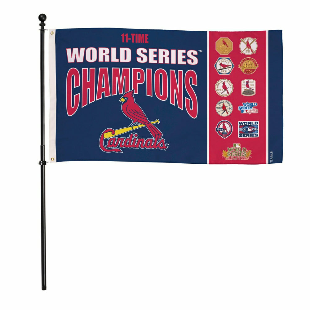 St Louis Cardinals Single Sided Flag w/ 2 Grommets, 3'x5' Multi Win Fl, MLB, Home