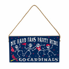 St Louis Cardinals Halloween Wood Wall Sign, 6x11, MLB, Home