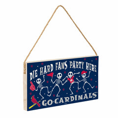 St Louis Cardinals Halloween Wood Wall Sign, 6x11, MLB, Home