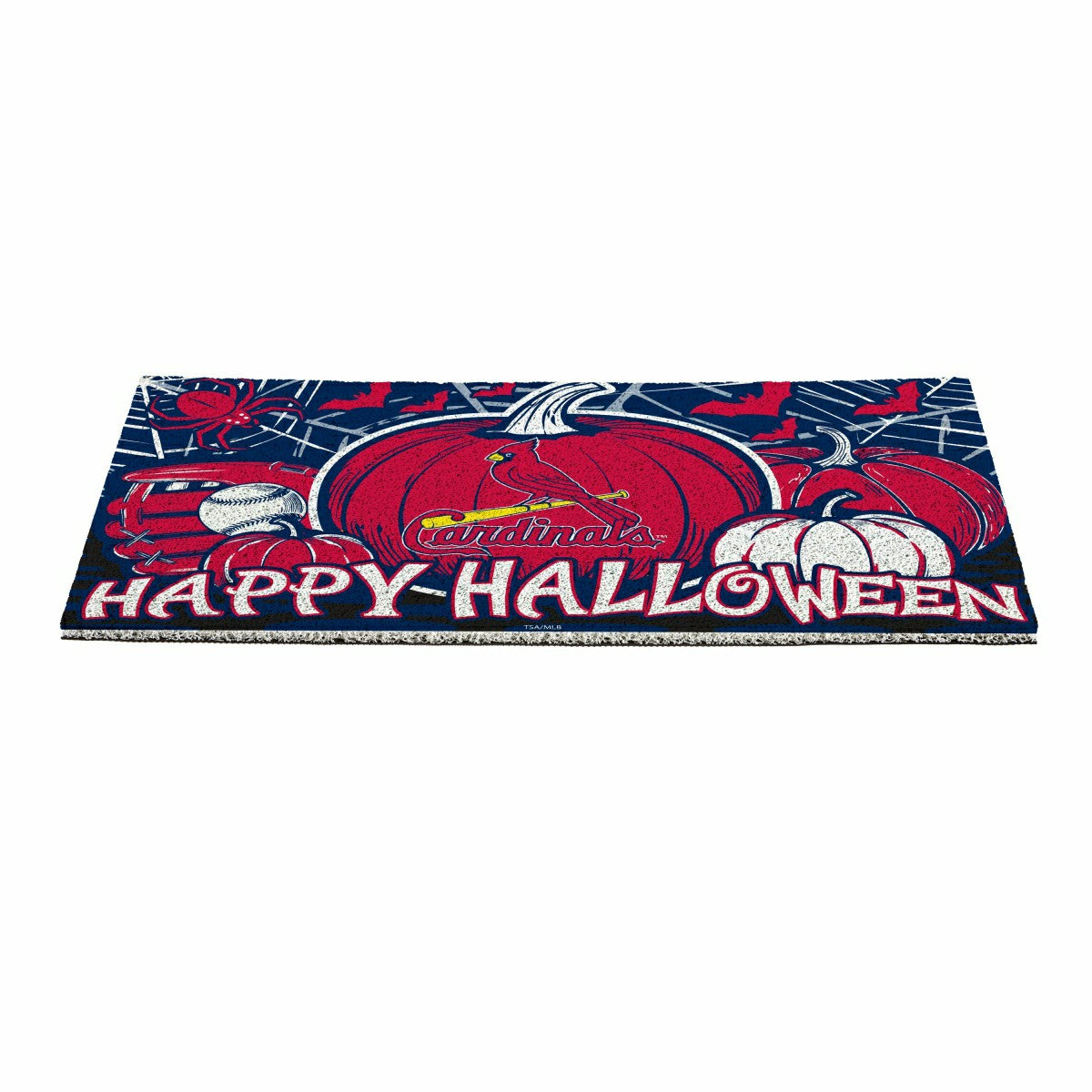 St Louis Cardinals Halloween PVC Mat, 28"x16", MLB