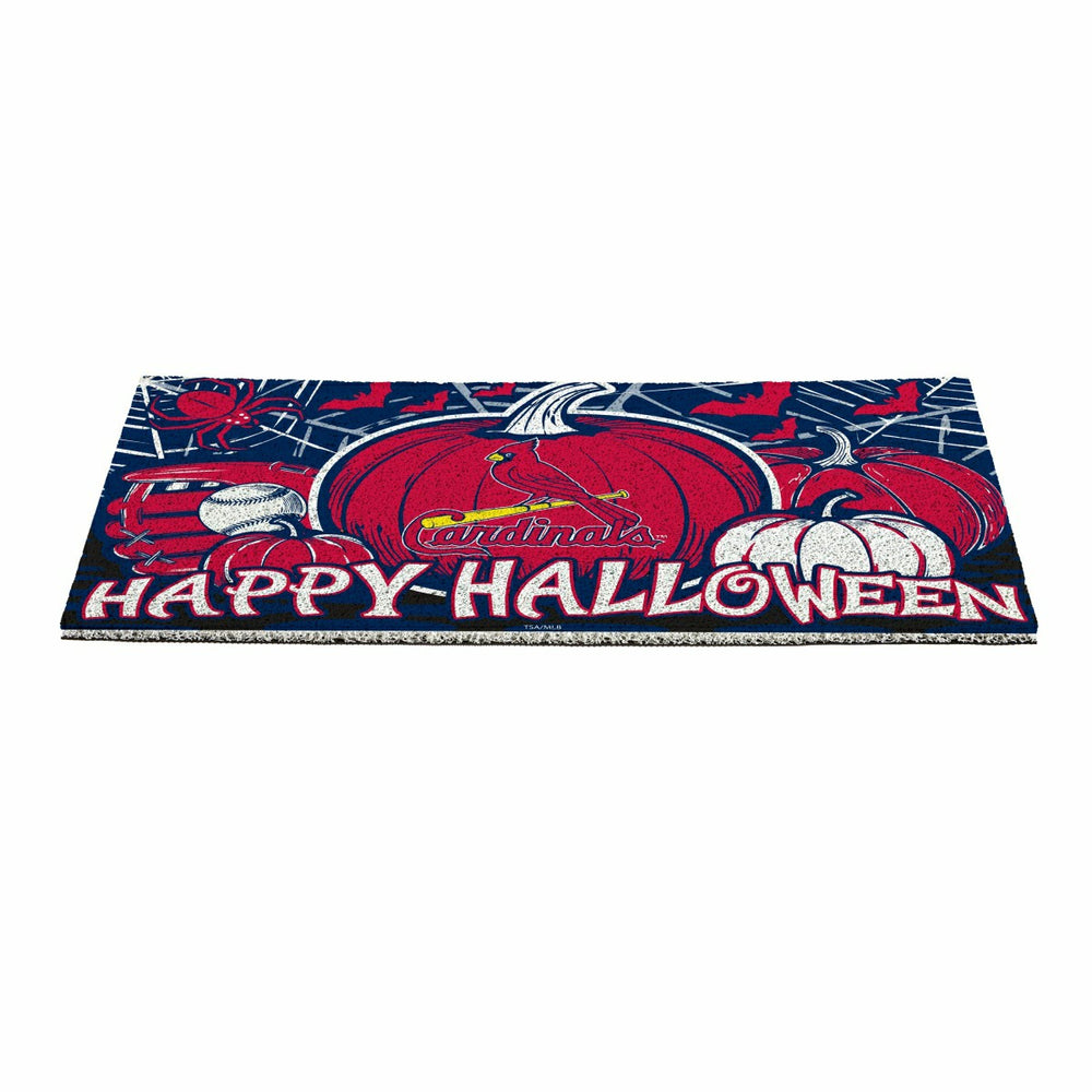 St Louis Cardinals Halloween PVC Mat, 28"x16", MLB