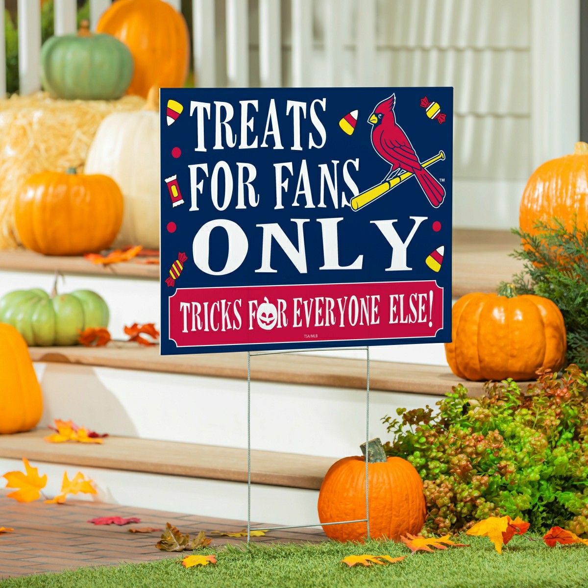 St Louis Cardinals Yard Sign, Halloween Treats for Fans, MLB, Home