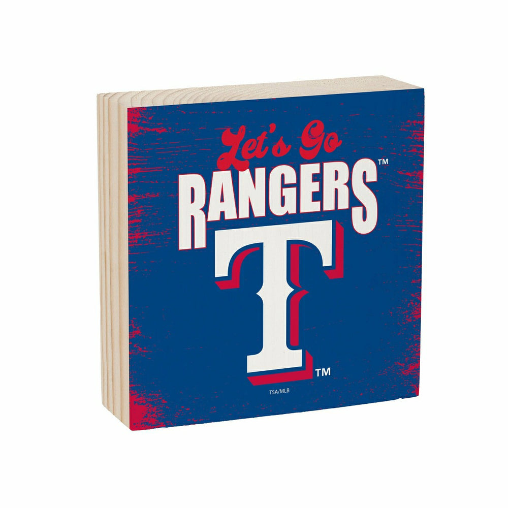 Texas Rangers Plock, Down Home Fans, 6x6, MLB, Home