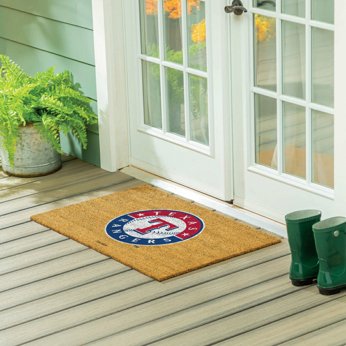 Texas Rangers Large Full Color Coir Mat, 36"x24", MLB
