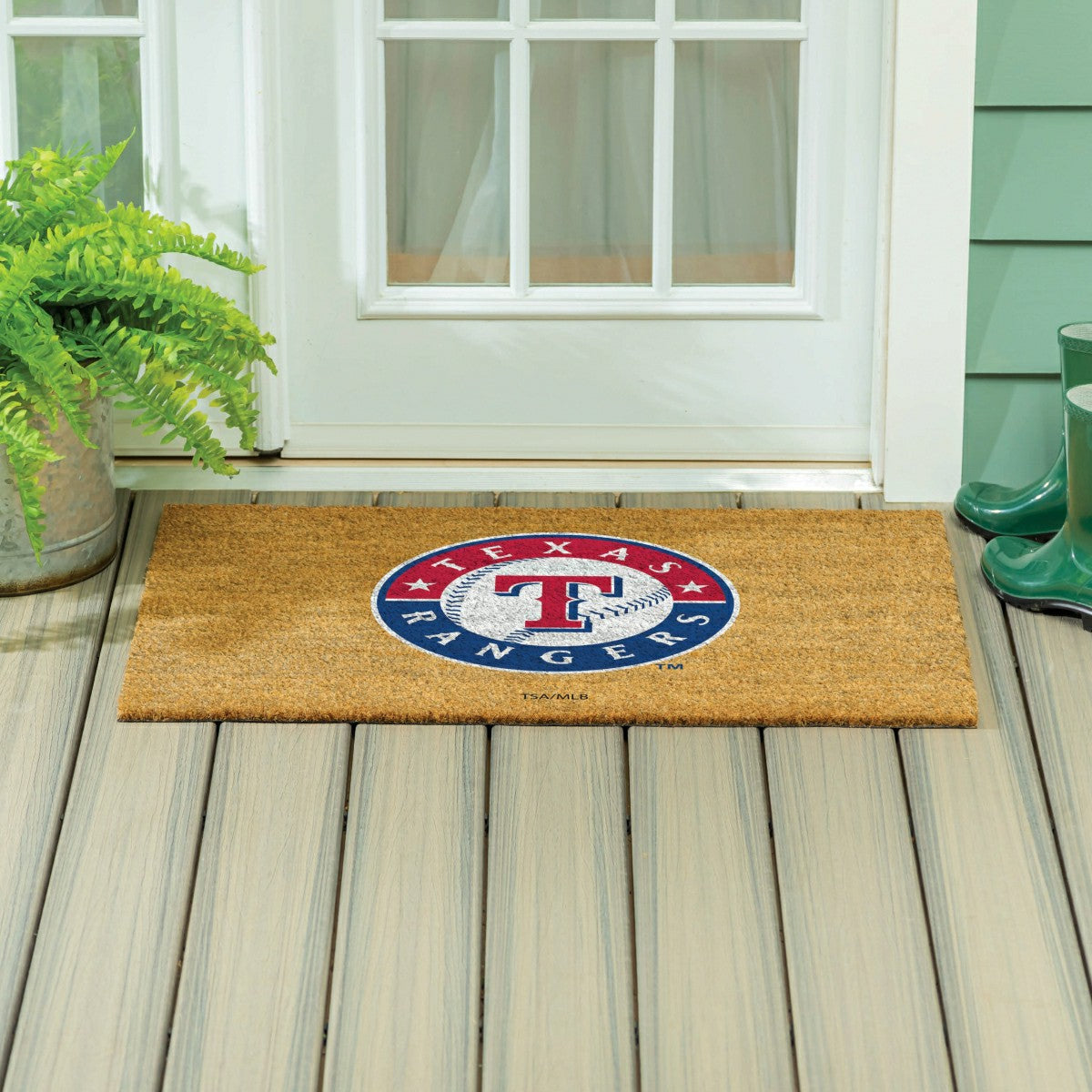 Texas Rangers Large Full Color Coir Mat, 36"x24", MLB