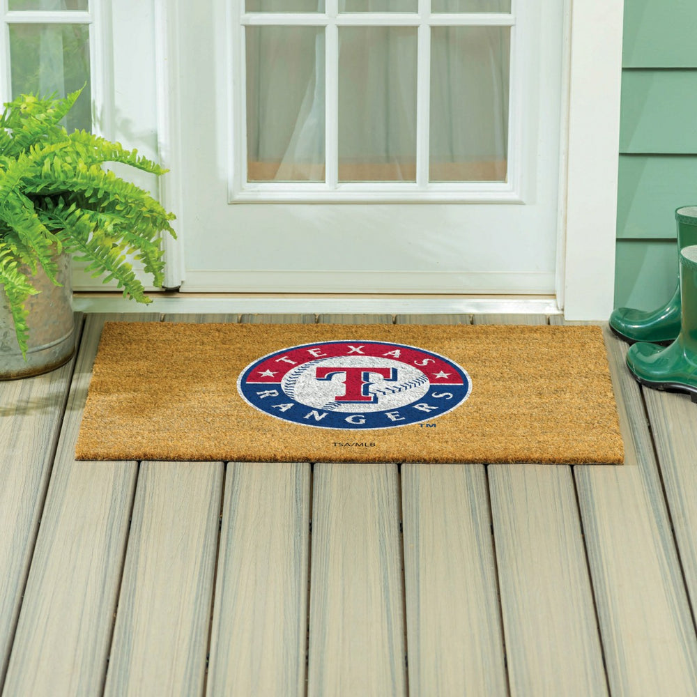 Texas Rangers Large Full Color Coir Mat, 36"x24", MLB