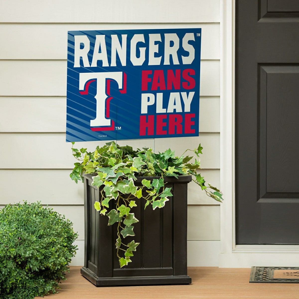 Texas Rangers Coroplast Yard Sign "Fans Play Here", MLB, Home