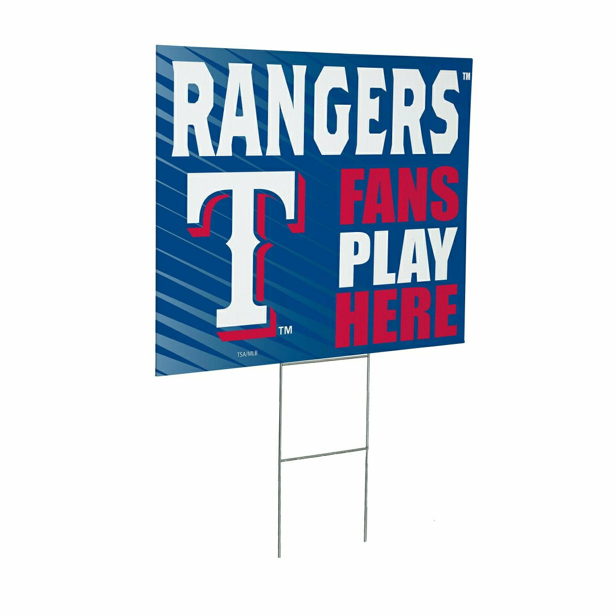 Texas Rangers Coroplast Yard Sign "Fans Play Here", MLB, Home