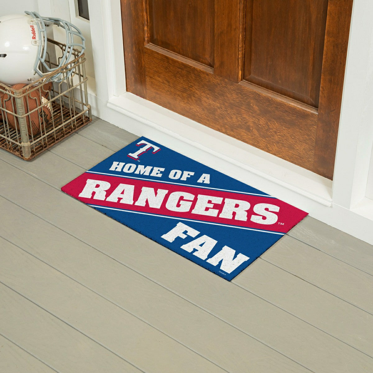 Texas Rangers PVC Mat COLOR Home of a Fan, MLB