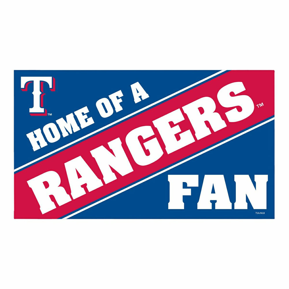 Texas Rangers PVC Mat COLOR Home of a Fan, MLB