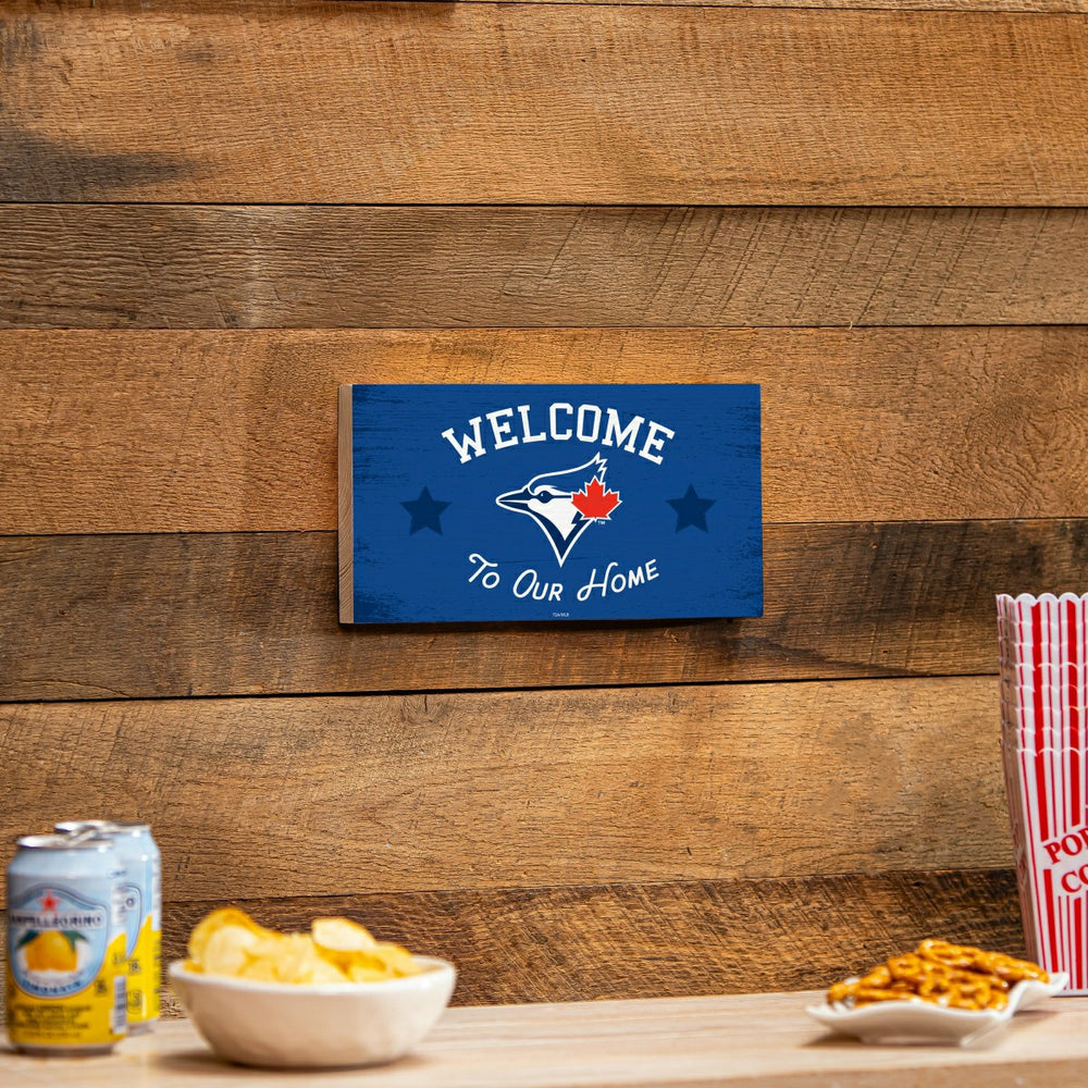 Toronto Blue Jays Wood Wall Sign, 6x11, MLB, Home