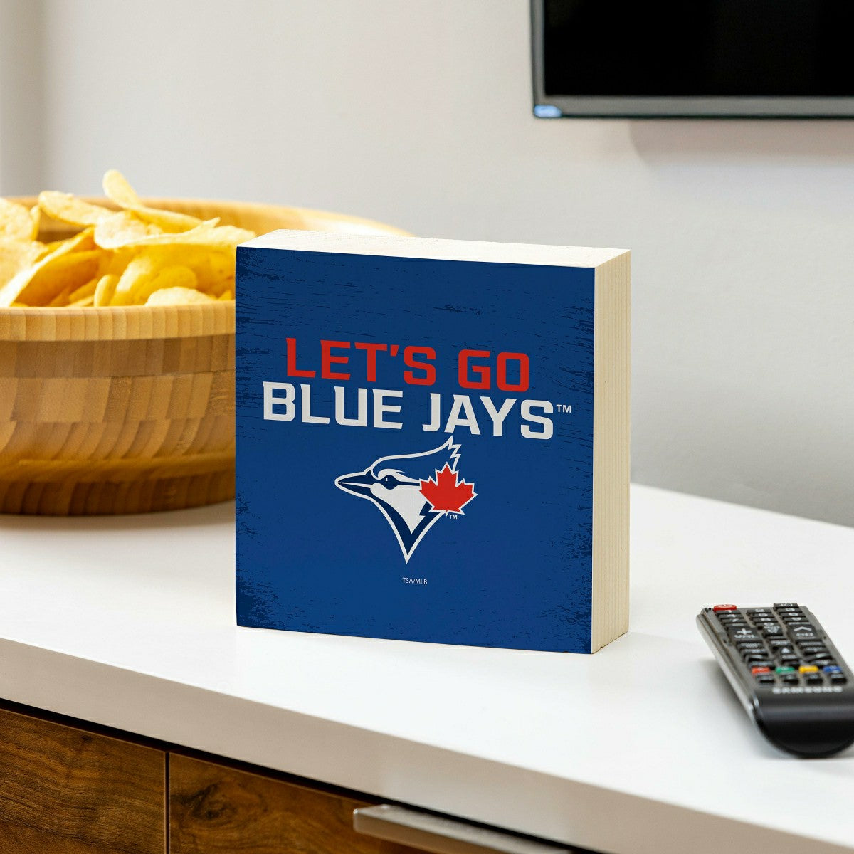 Toronto Blue Jays Plock, Down Home Fans, 6x6, MLB, Home
