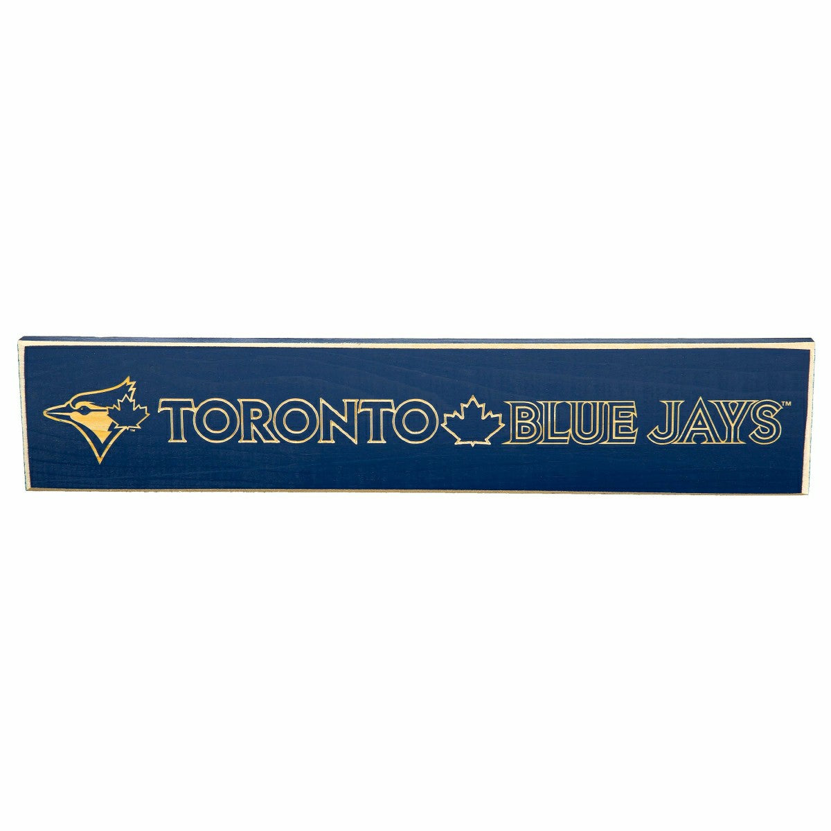 Toronto Blue Jays Engraved Wood Sign, 3.5" x 18", MLB, Home