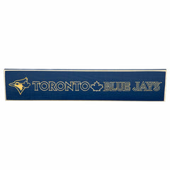 Toronto Blue Jays Engraved Wood Sign, 3.5" x 18", MLB, Home