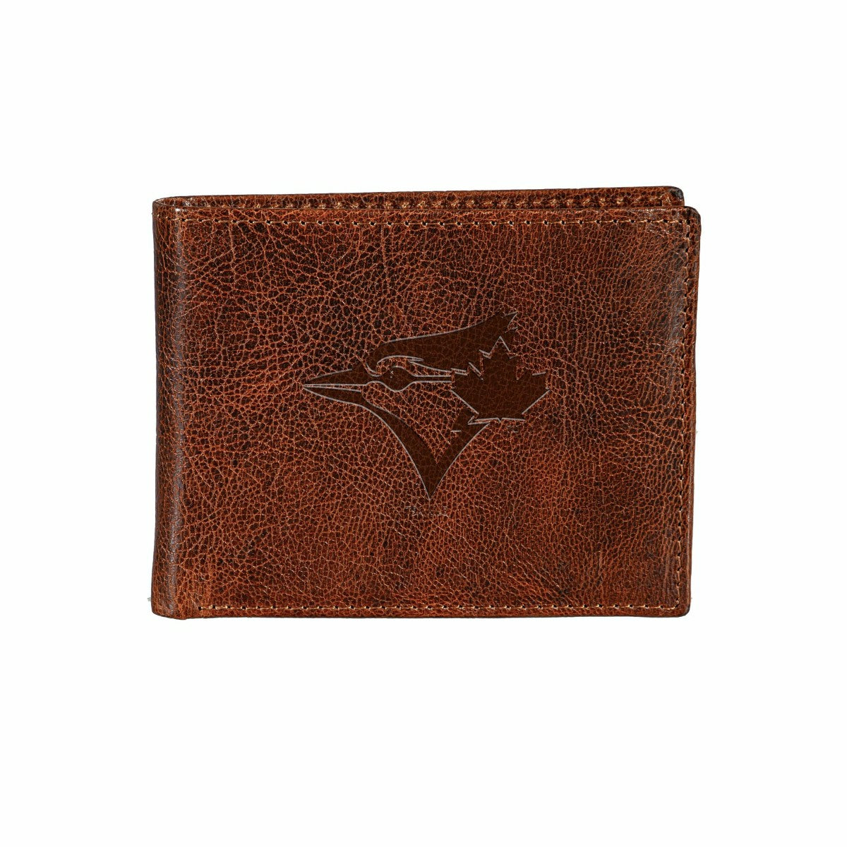 Toronto Blue Jays, Embossed 100% Genuine Tumbled Leather Passcase Bi-F, MLB, Home