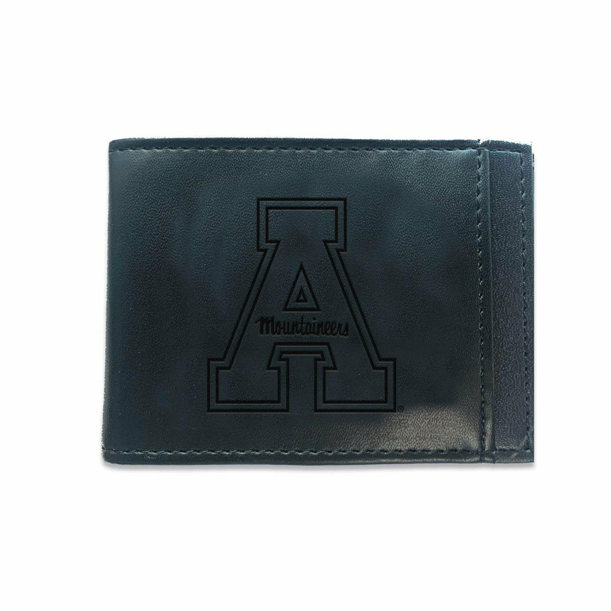 Front Pocket Wallet w/ RFID Blocking, Appalachian State University, Bl, Collegiate, Home