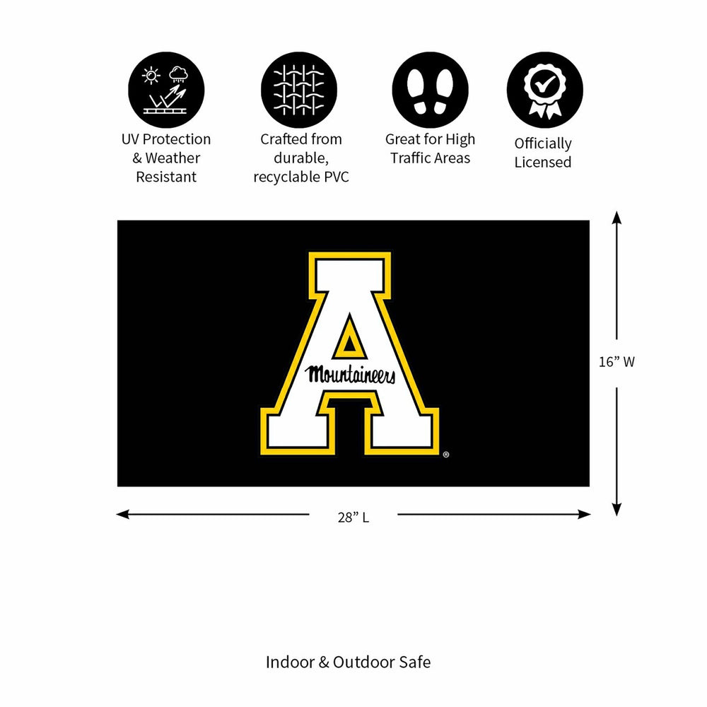 Full Color PVC Mat, 16" x 28", Appalachian State University, Collegiate