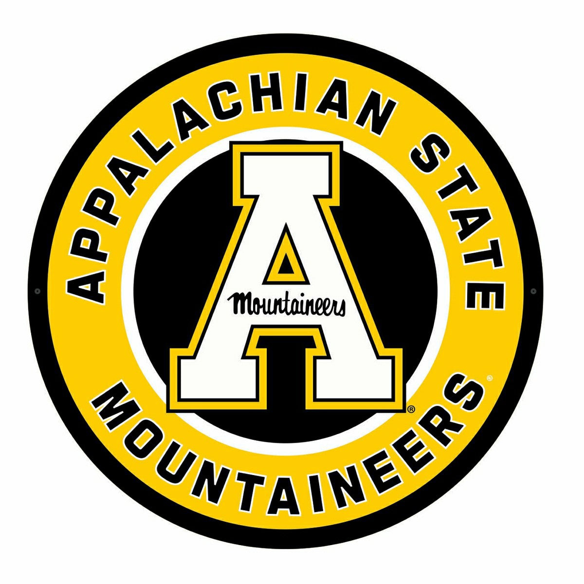 LED Wall Decor, Round, Appalachian State University, Collegiate, Home