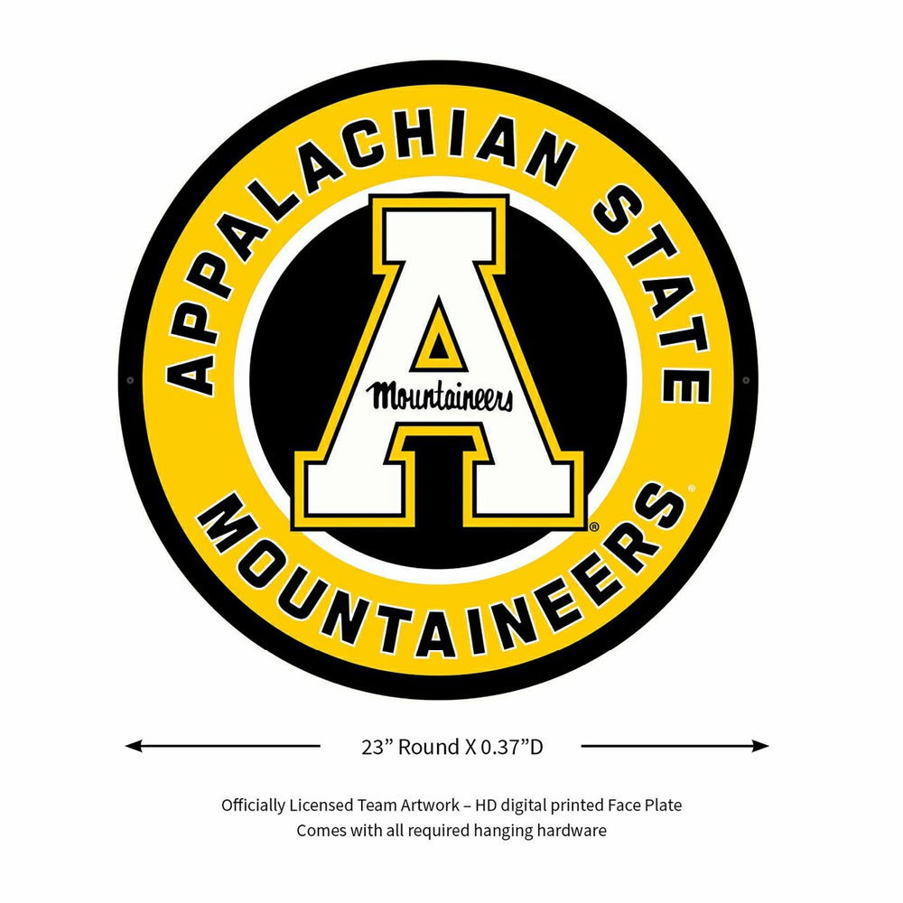 LED Wall Decor, Round, Appalachian State University, Collegiate, Home