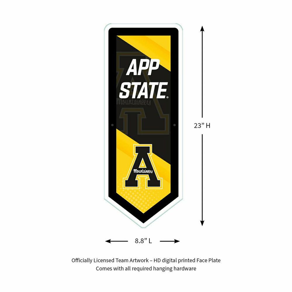 LED Wall Decor, Pennant, Appalachian State University, Collegiate, Home