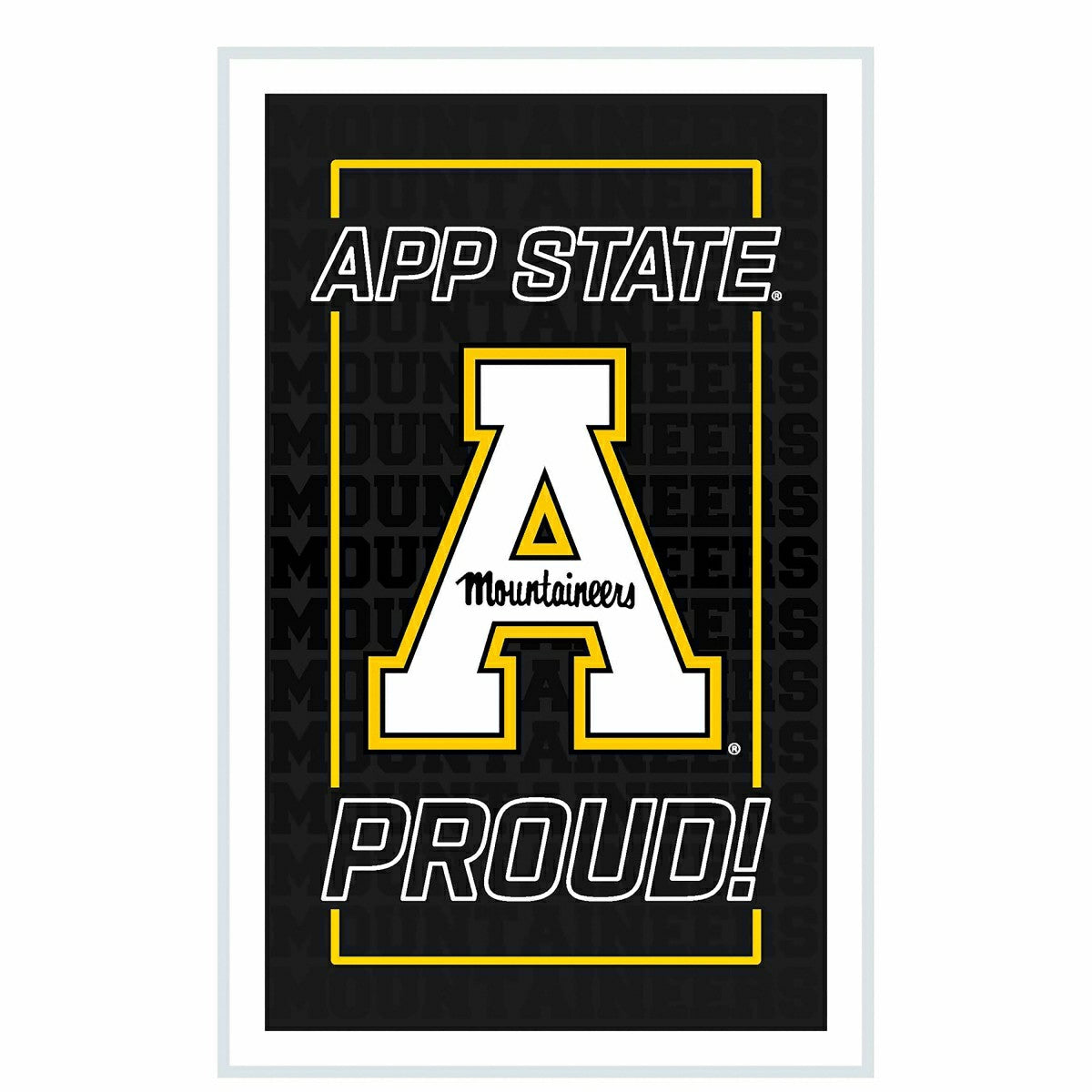 Appalachian State University College Rectangle Neolite LED Decor, Collegiate, Home