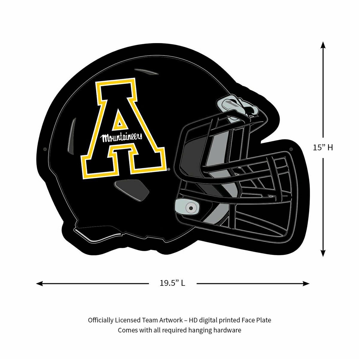 LED Wall Decor, Helmet, Appalachian State University, Collegiate, Home