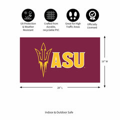 Full Color PVC Mat, 16" x 28", Arizona State University, Collegiate