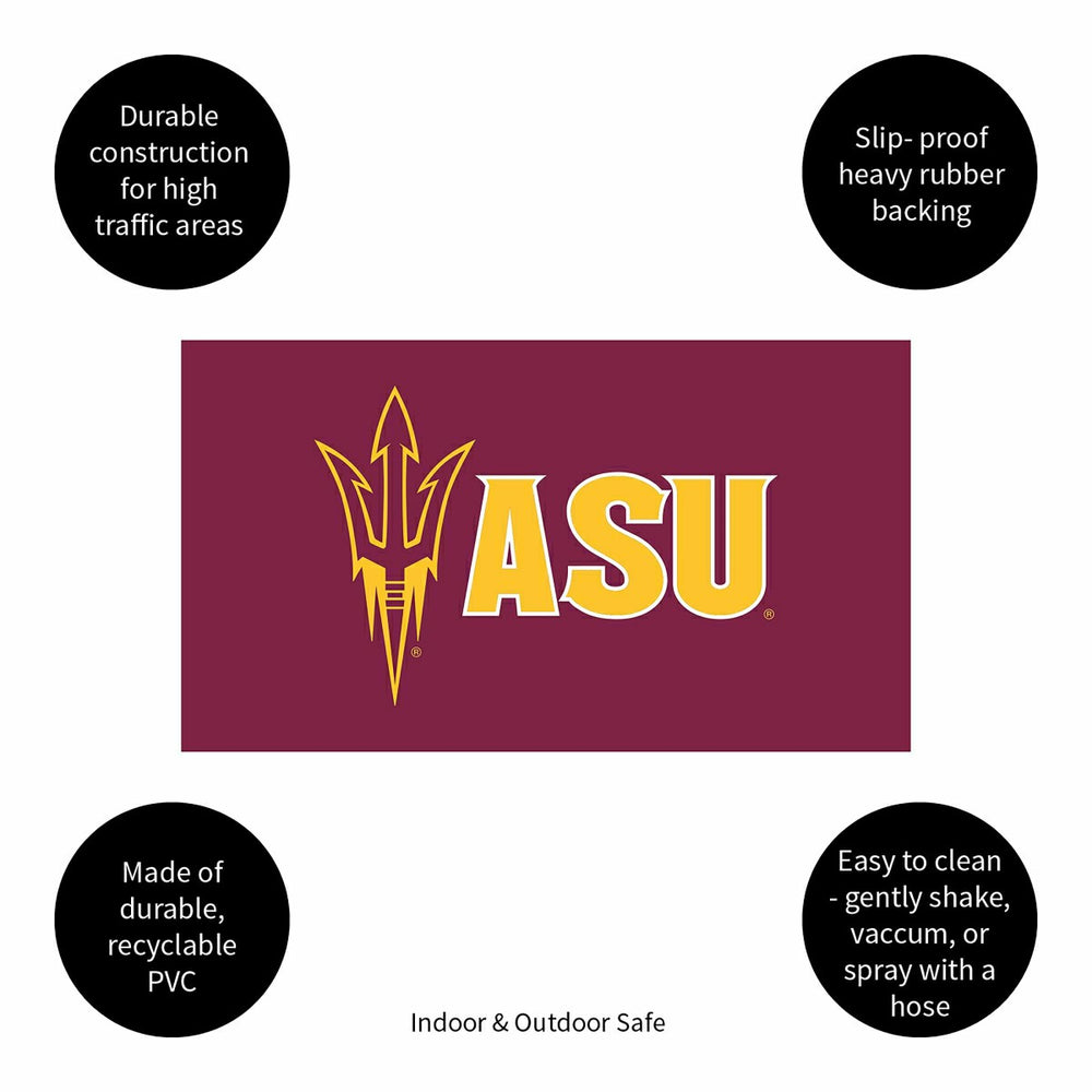 Full Color PVC Mat, 16" x 28", Arizona State University, Collegiate