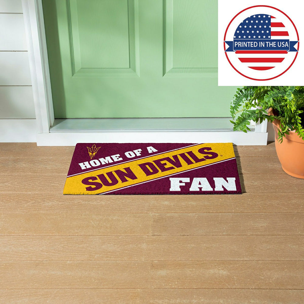 Arizona State University, PVC Mat COLOR, Home of a Fan, Collegiate