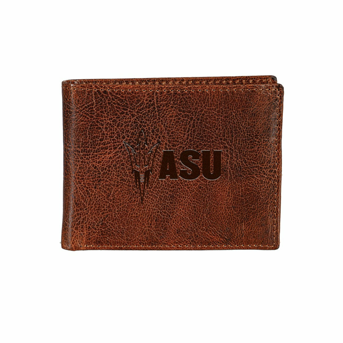 Arizona State University, Embossed 100% Genuine Tumbled Leather Passca, Collegiate, Home
