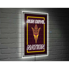 Arizona State University College Rectangle Neolite LED Decor, Collegiate, Home