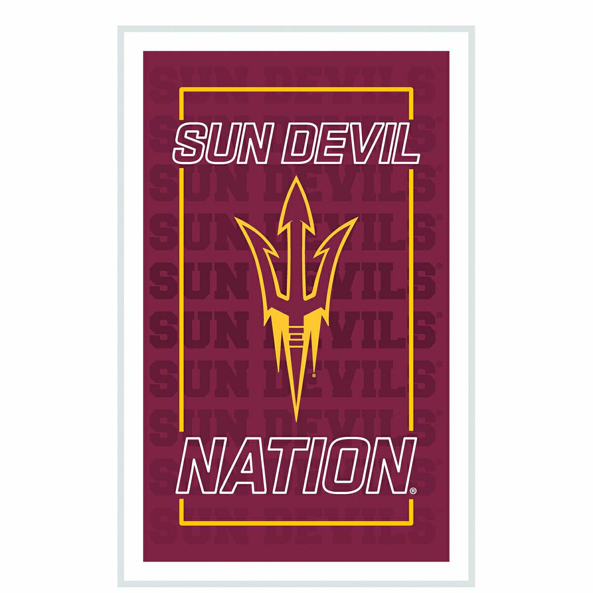 Arizona State University College Rectangle Neolite LED Decor, Collegiate, Home