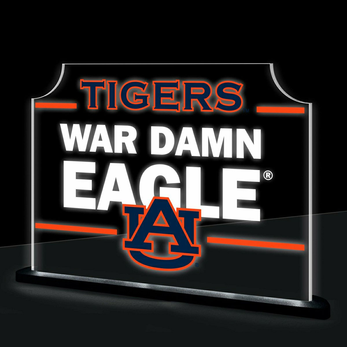Auburn University College Rectangle Desklite LED Decor, Collegiate, Home