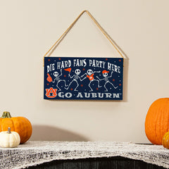 Auburn University Halloween Wood Wall Sign, 6x11, Collegiate, Home