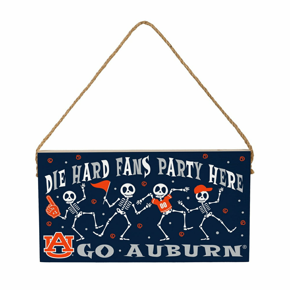 Auburn University Halloween Wood Wall Sign, 6x11, Collegiate, Home