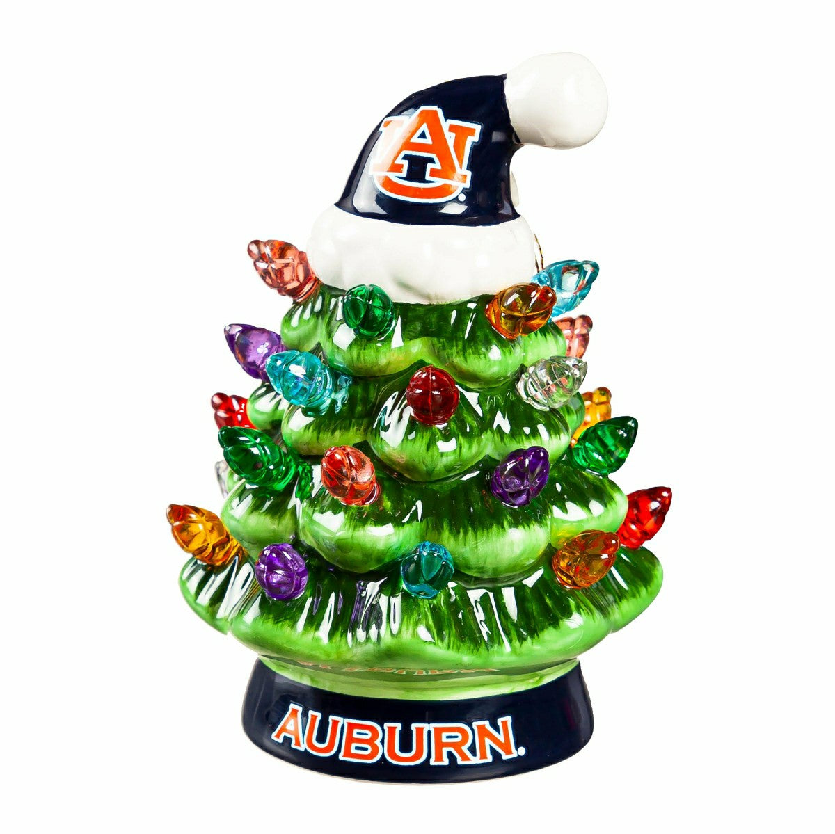 4" Mini LED Tabletop Christmas Tree, Set of 2, Auburn University, Collegiate, Home