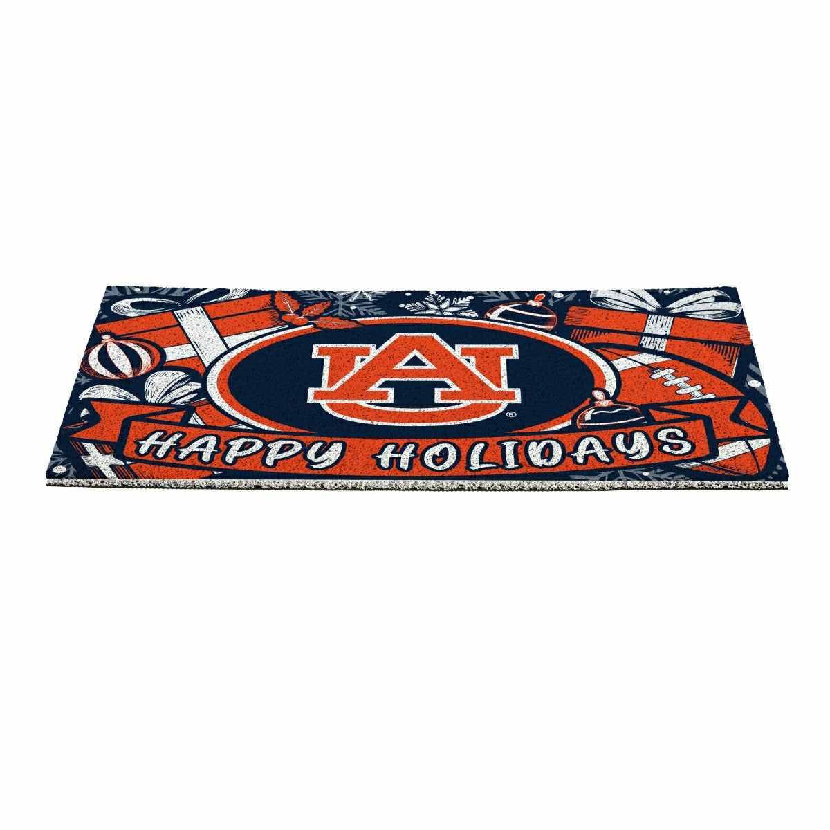 Auburn University Holiday PVC Mat, 28"x16", Collegiate