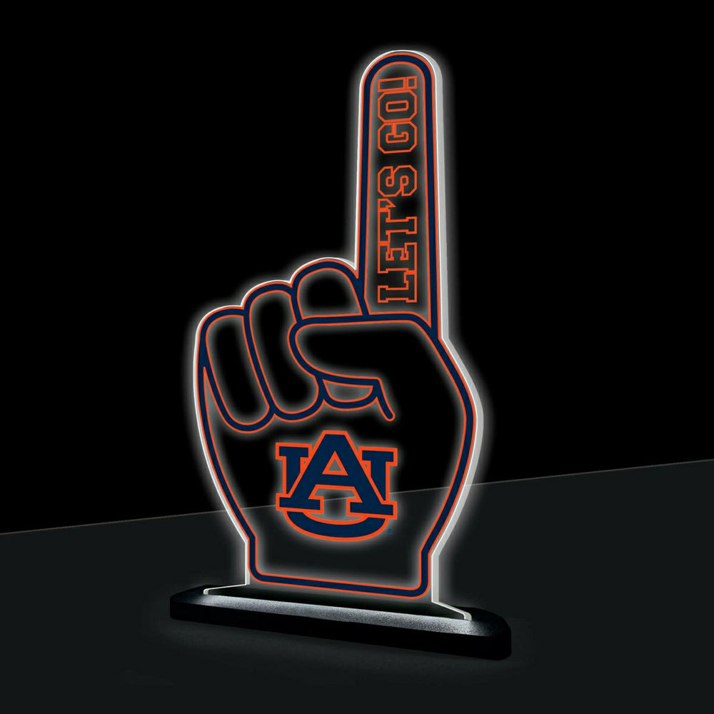 Auburn University College Foam Finger Desklite LED Decor, Collegiate, Home