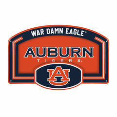 Auburn University USA Embossed Steel Wall Sign, 11" x 17", Collegiate, Home