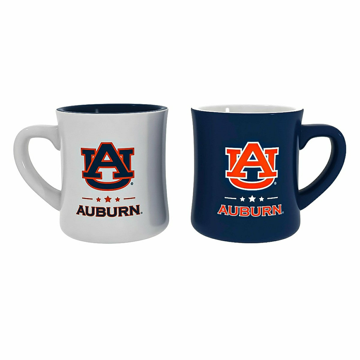 Auburn University 10oz Ceramic Cup Set, 2pc, Collegiate, Home