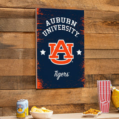 Auburn University Wood Wall Sign, 16x24, Collegiate, Home