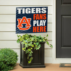 Auburn University Coroplast Yard Sign "Fans Play Here", Collegiate, Home