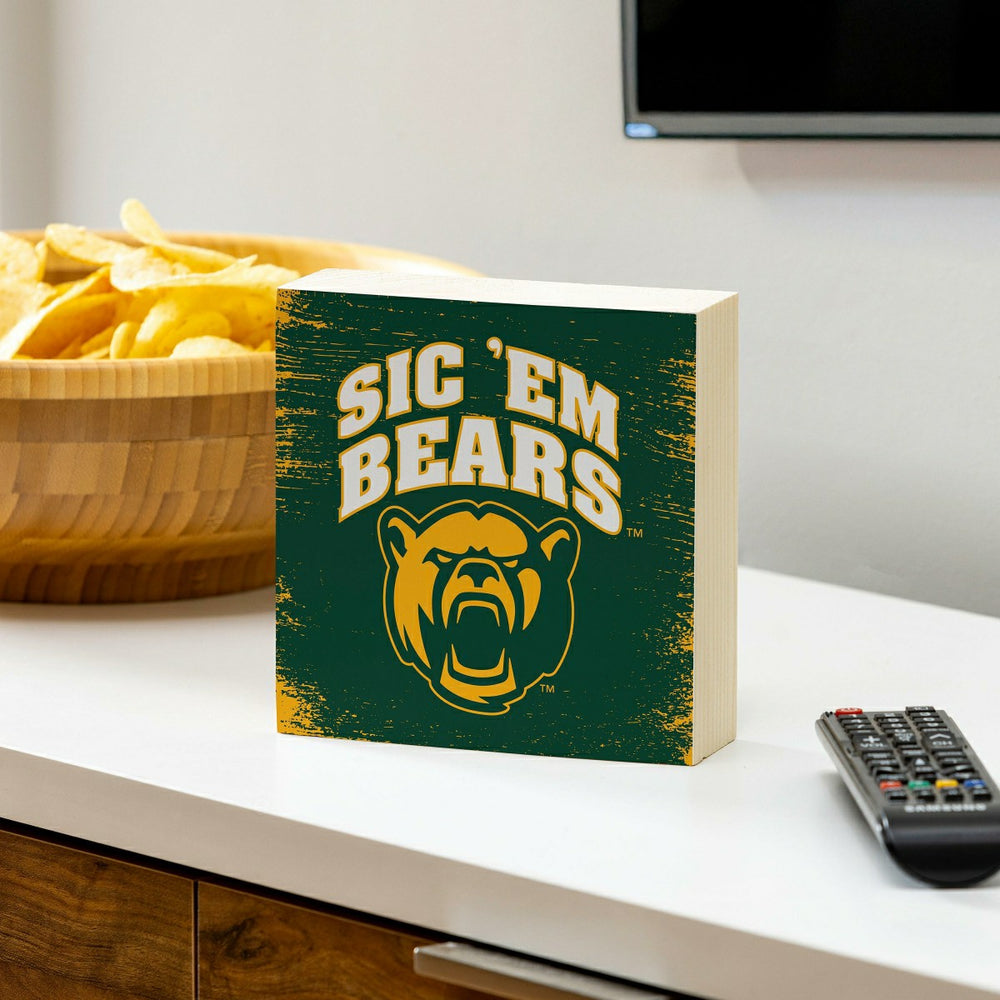 Baylor University Plock, Down Home Fans, 6x6, Collegiate, Home