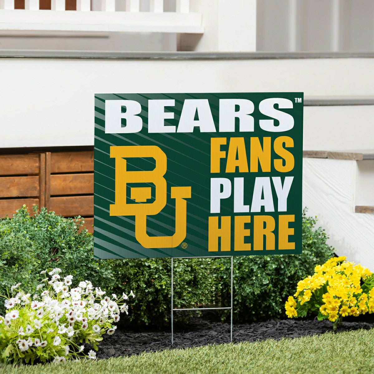 Baylor University Coroplast Yard Sign "Fans Play Here", Collegiate, Home